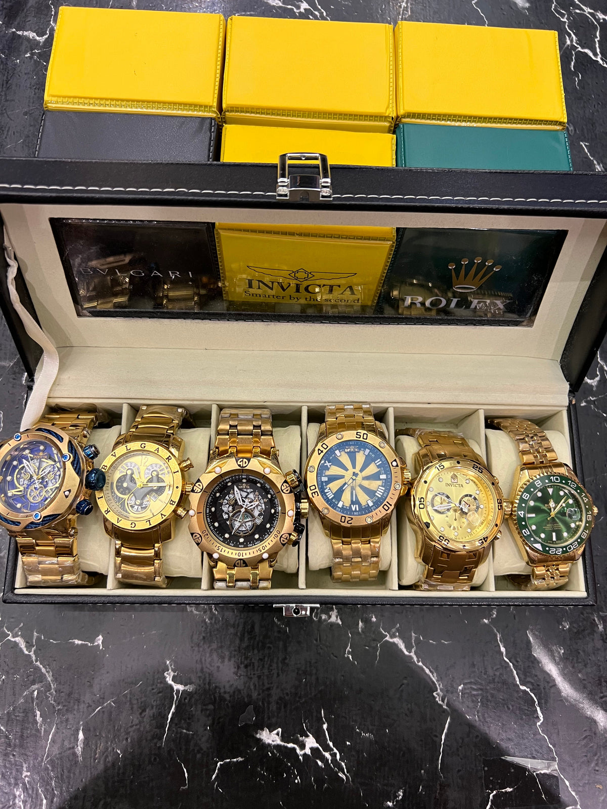 MALETA COM 6 RELÓGIOS