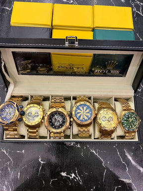 MALETA COM 6 RELÓGIOS