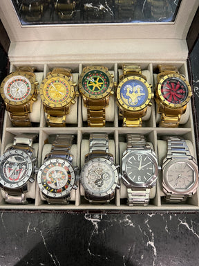 MALETA COM 10 RELÓGIOS