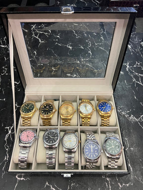 MALETA COM 10 RELÓGIOS