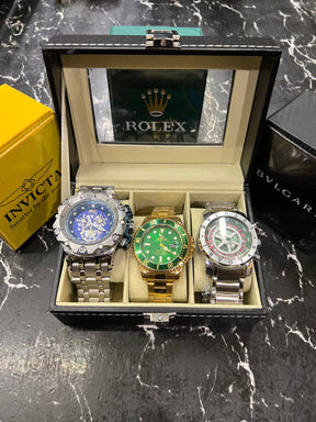 MALETA COM 3 RELÓGIOS