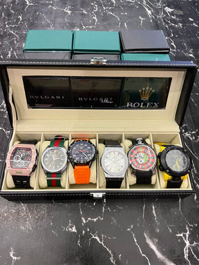 MALETA COM 6 RELÓGIOS