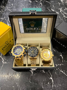 MALETA COM 3 RELÓGIOS