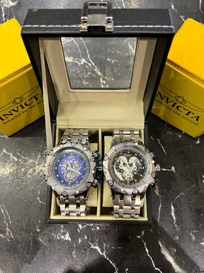 MALETA COM 2 RELÓGIOS