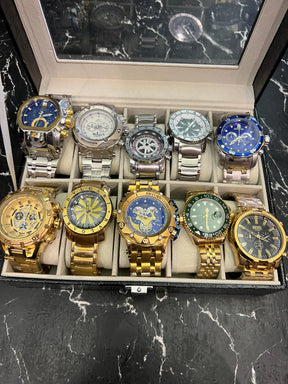 MALETA COM 10 RELÓGIOS