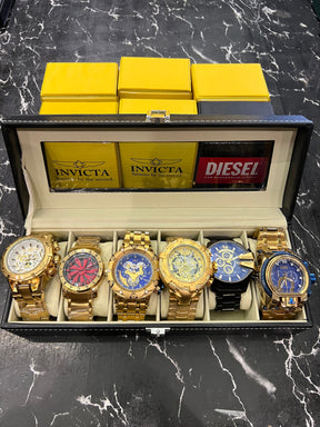 MALETA COM 6 RELÓGIOS