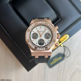 AUDEMARS PIGUET ROYAL ROSE AZUL BRILHANTE FEMININO 36MM