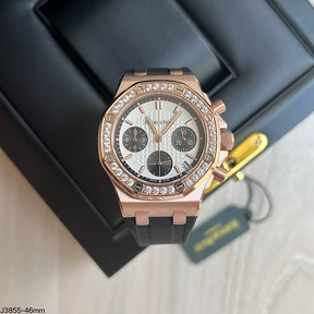 AUDEMARS PIGUET ROYAL ROSE AZUL BRILHANTE FEMININO 36MM