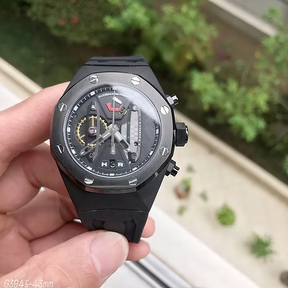 AUDEMARS PIGUET BORRACHA PRETO 43MM