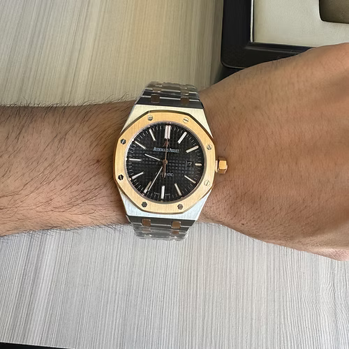AUDEMARS PIGUET ROYAL OAK PRATA ROSE  41MM