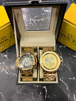 MALETA COM 2 RELÓGIOS