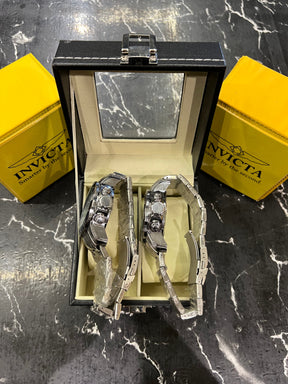 MALETA COM 2 RELÓGIOS