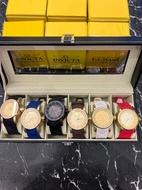 MALETA COM 6 RELÓGIOS