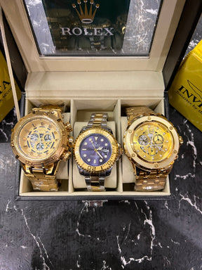 MALETA COM 3 RELÓGIOS