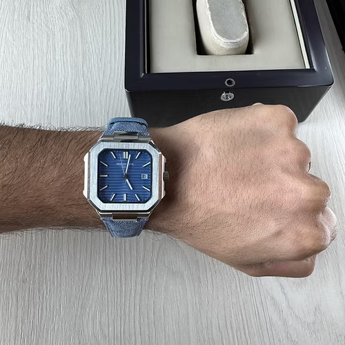PATEK PHILIPPE CUBITUS PRATA AZUL 45MM