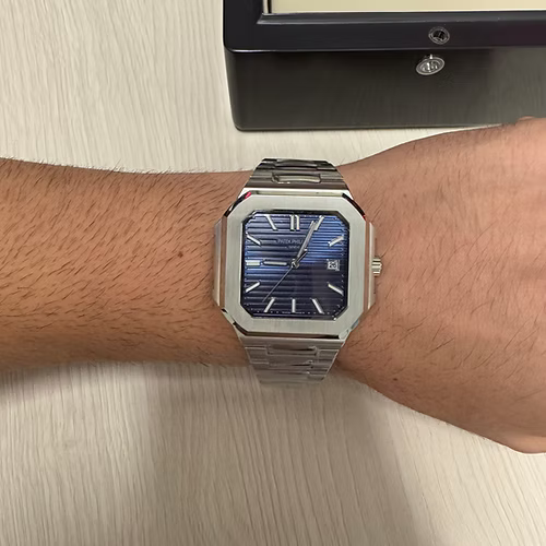 PATEK PHILIPPE CUBITUS PRATA AZUL 45MM